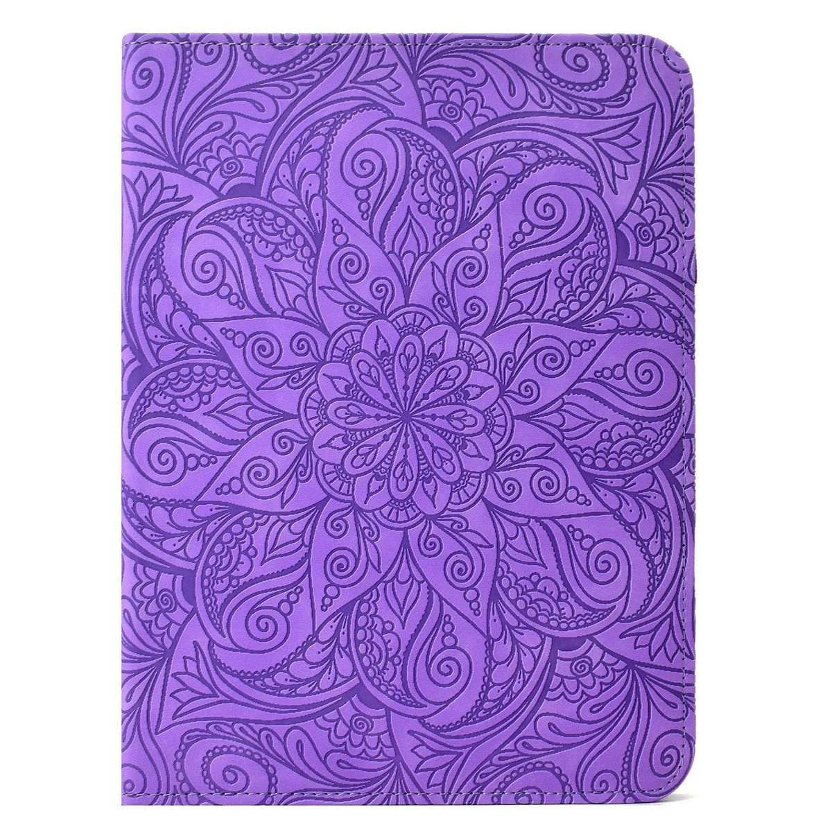 For iPad Air 11 2026 / 2025 / 2024 Rotatable Mandala Embossed Smart Leather Tab ... (Light Purple)