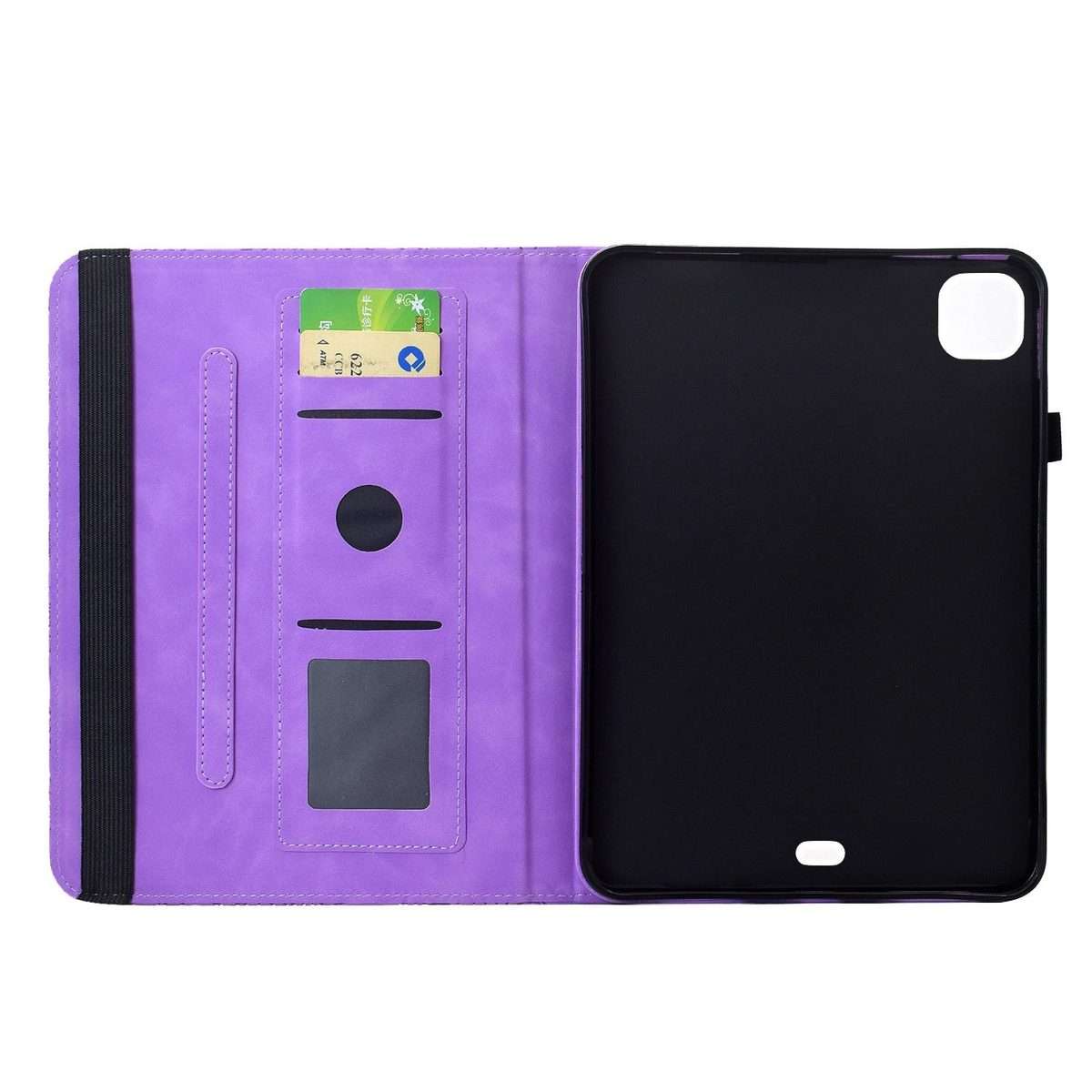 For iPad Air 11 2026 / 2025 / 2024 Rotatable Mandala Embossed Smart Leather Tab ... (Light Purple)