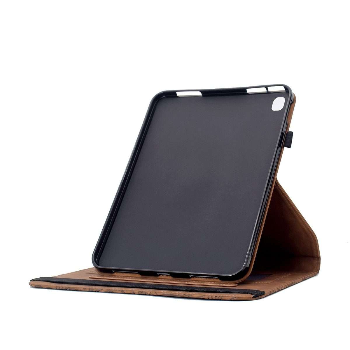 For iPad 10.2 2021 / Air 10.5 Rotatable Mandala Embossed Smart Leather Tablet Case(Brown)