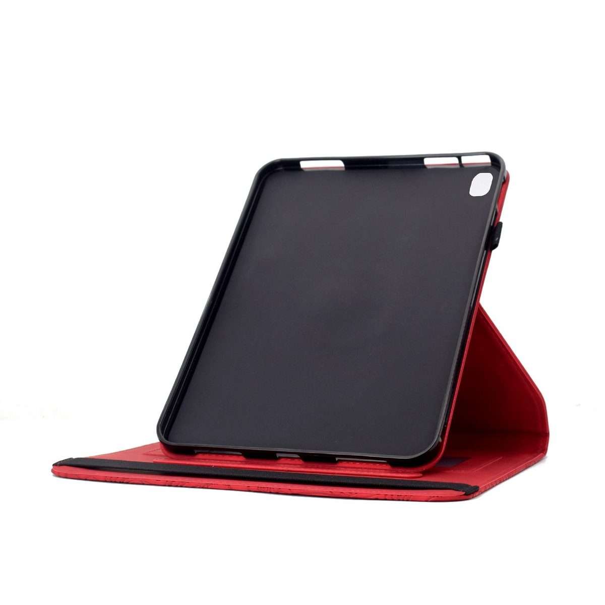 For iPad 10.2 2021 / Air 10.5 Rotatable Mandala Embossed Smart Leather Tablet Case(Red)