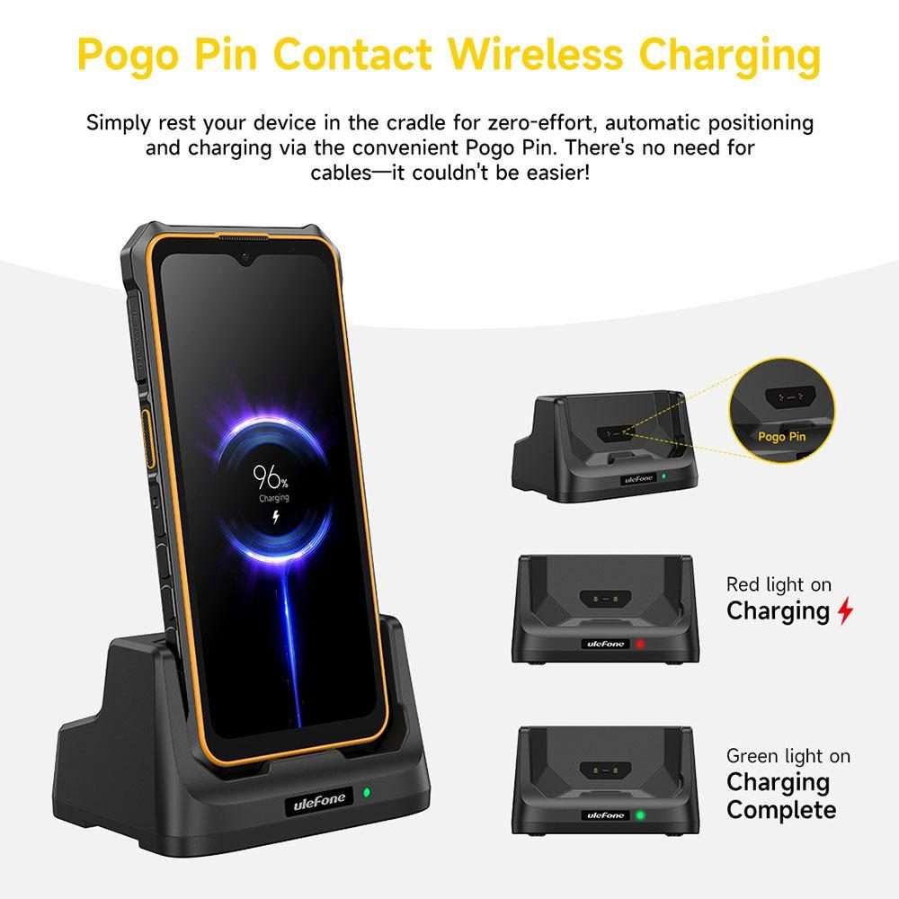 For Ulefone RugKing 3 Pro Ulefone USB-C / Type-C Desk Charging Dock(Black)