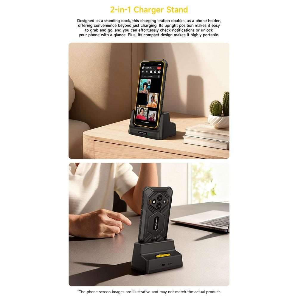 For Ulefone RugKing 3 Pro Ulefone USB-C / Type-C Desk Charging Dock(Black)