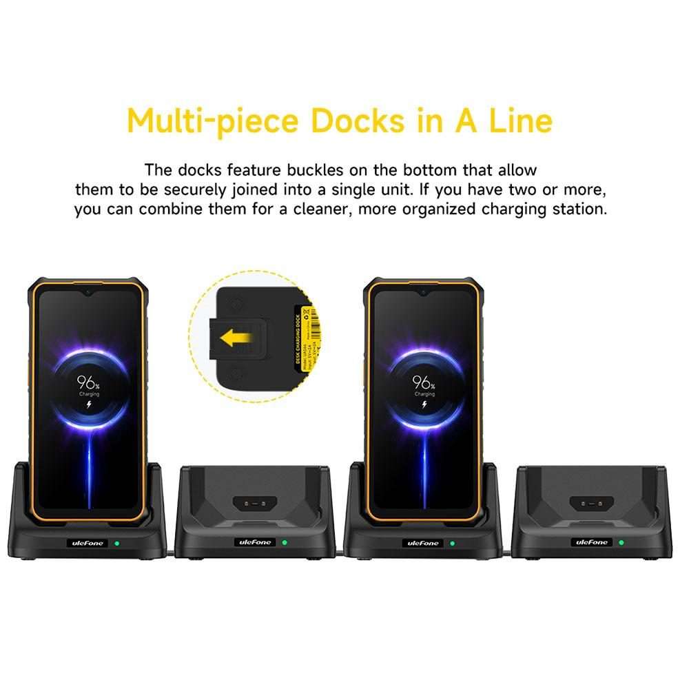 For Ulefone RugKing 3 Pro Ulefone USB-C / Type-C Desk Charging Dock(Black)