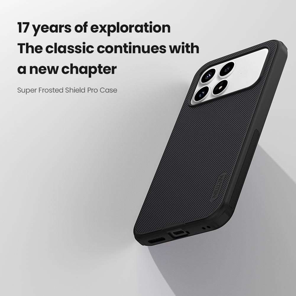For Redmi K90 / Poco F8 Pro NILLKIN Frosted Shield Pro PC + TPU Phone Case(Black)