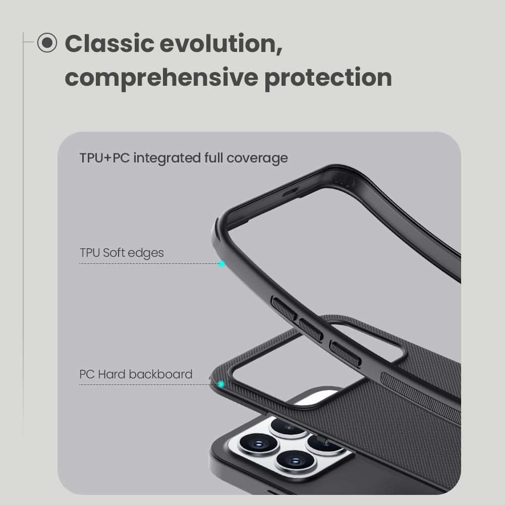 For Redmi K90 / Poco F8 Pro NILLKIN Frosted Shield Pro PC + TPU Phone Case(Black)