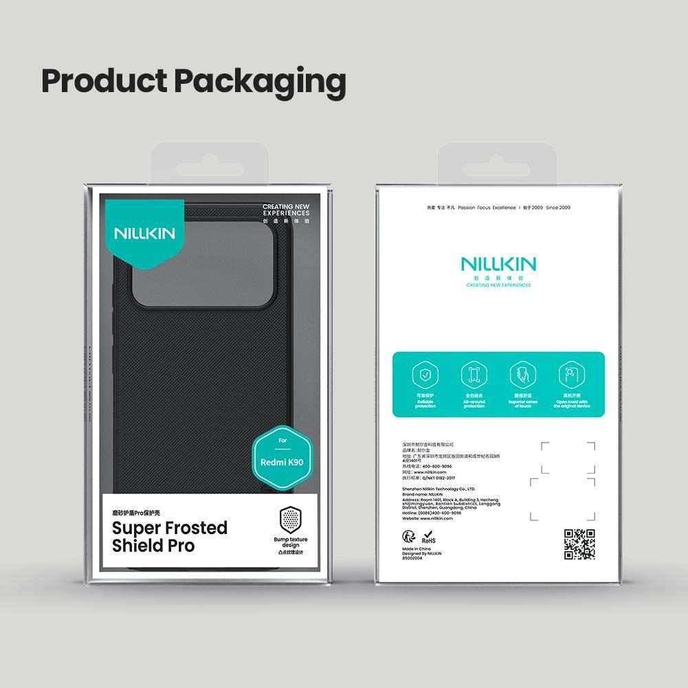 For Redmi K90 / Poco F8 Pro NILLKIN Frosted Shield Pro PC + TPU Phone Case(Black)