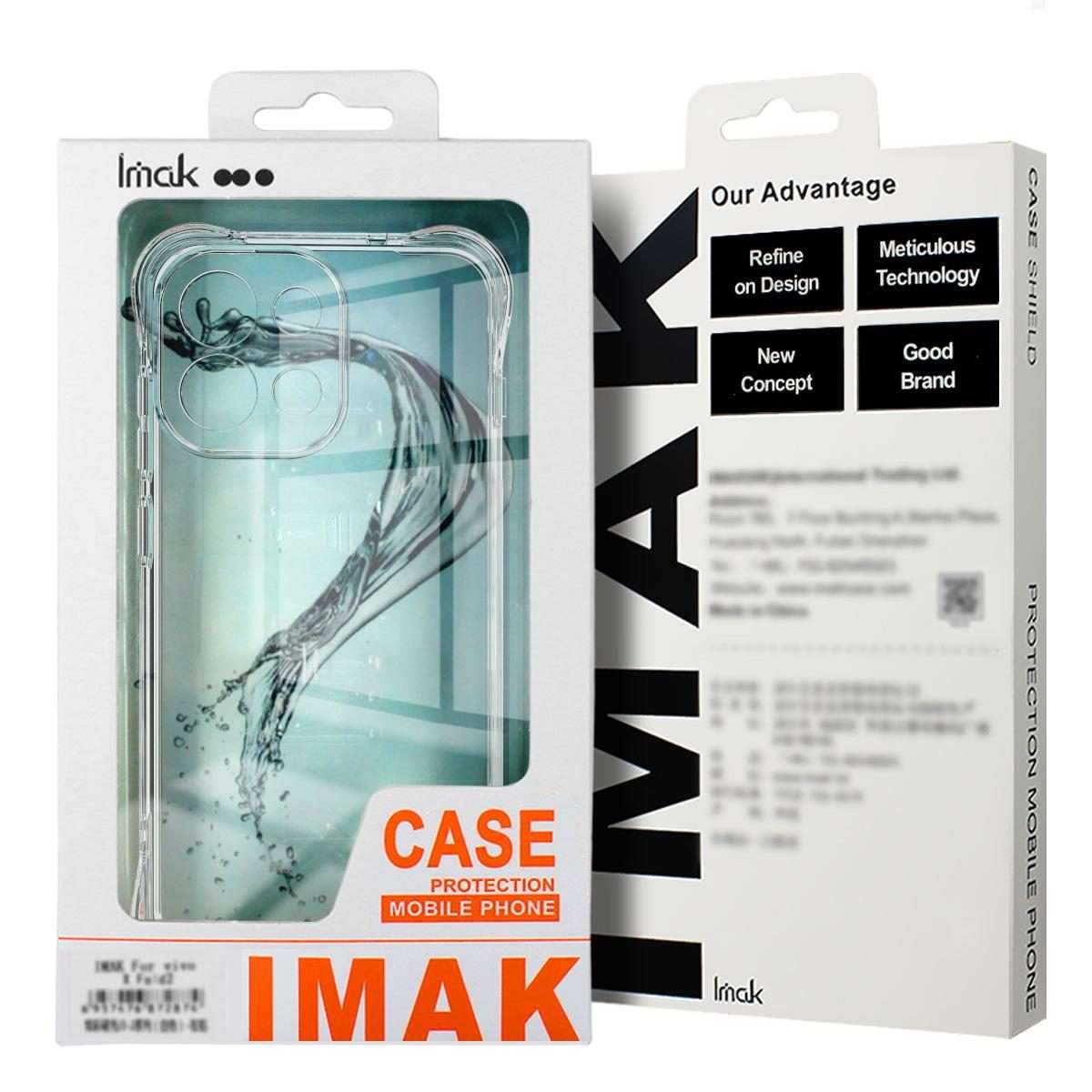 For Redmi Note 15 Pro 4G Global 163.2mm imak Shockproof Airbag TPU Phone Case(Transparent)