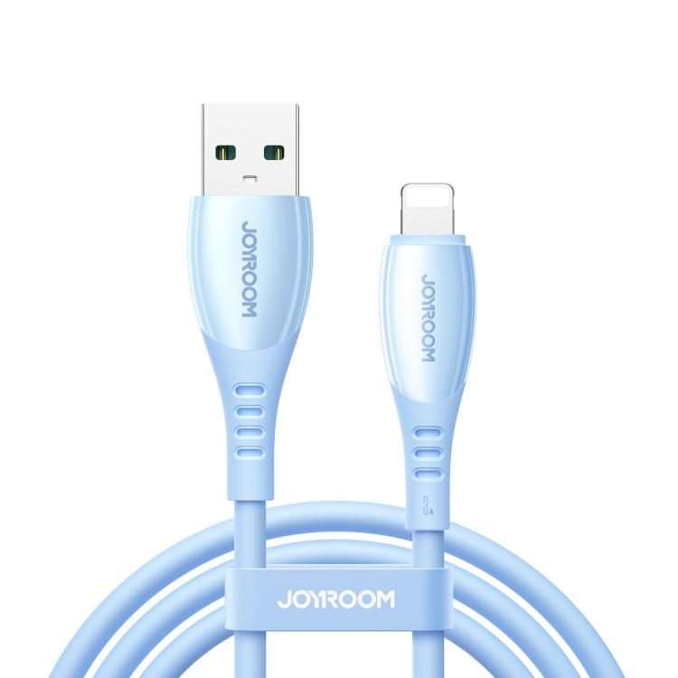 JOYROOM S-A59 Vibrant Series 3A USB to 8 Pin Fast Charging Data Cable, Length:1.2m(Blue)
