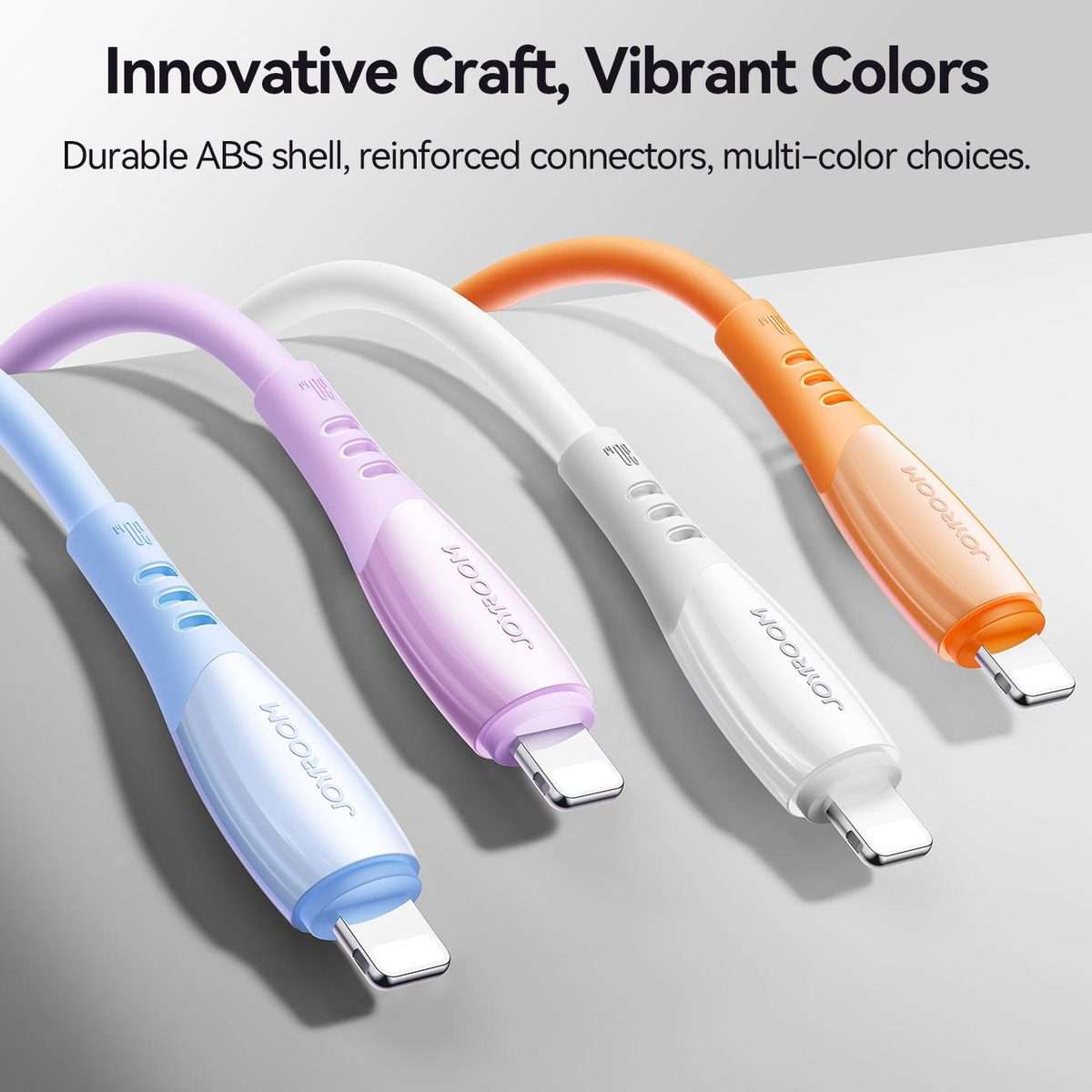 JOYROOM S-A59 Vibrant Series 30W Type-C to 8 Pin Fast Charging Data Cable, Length:1.2m(White)