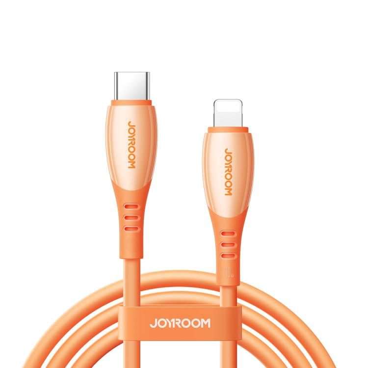 JOYROOM S-A59 Vibrant Series 30W Type-C to 8 Pin Fast Charging Data Cable, Length:1.2m(Orange)