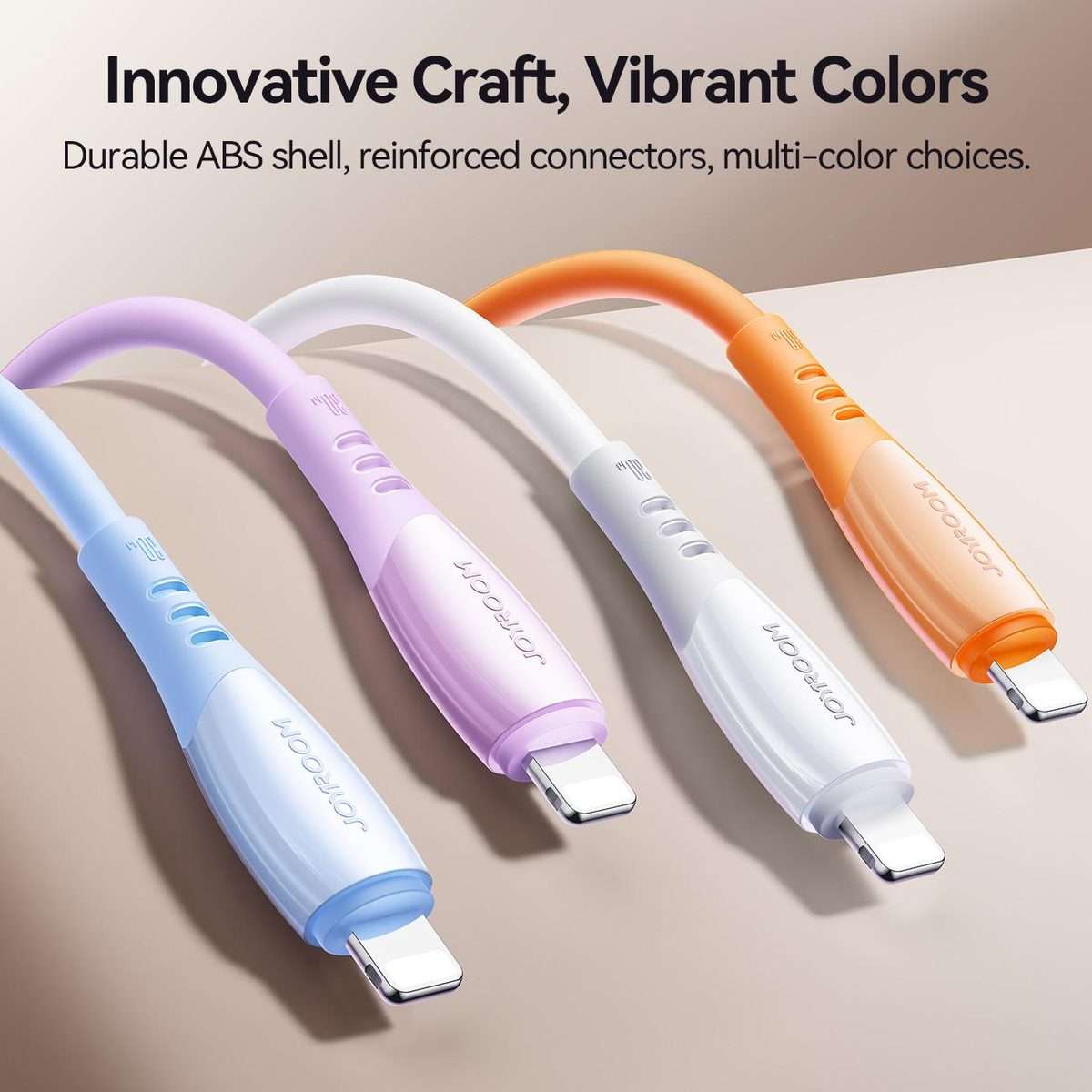 JOYROOM S-A59 Vibrant Series 30W Type-C to 8 Pin Fast Charging Data Cable, Length:1.2m(Orange)