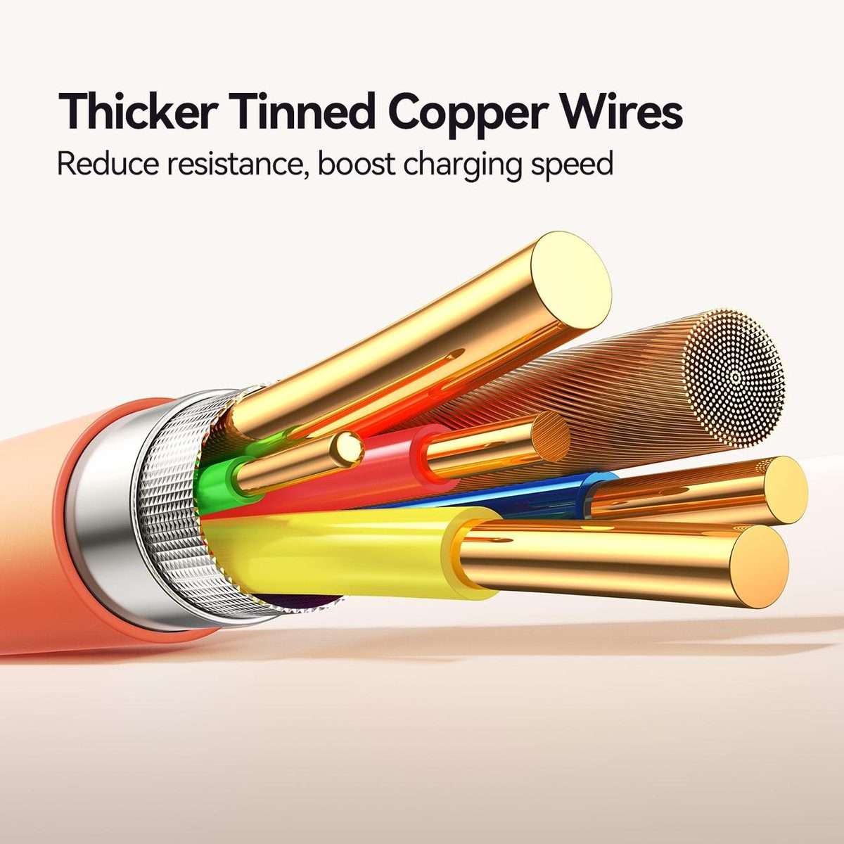 JOYROOM S-A59 Vibrant Series 30W Type-C to 8 Pin Fast Charging Data Cable, Length:1.2m(Orange)