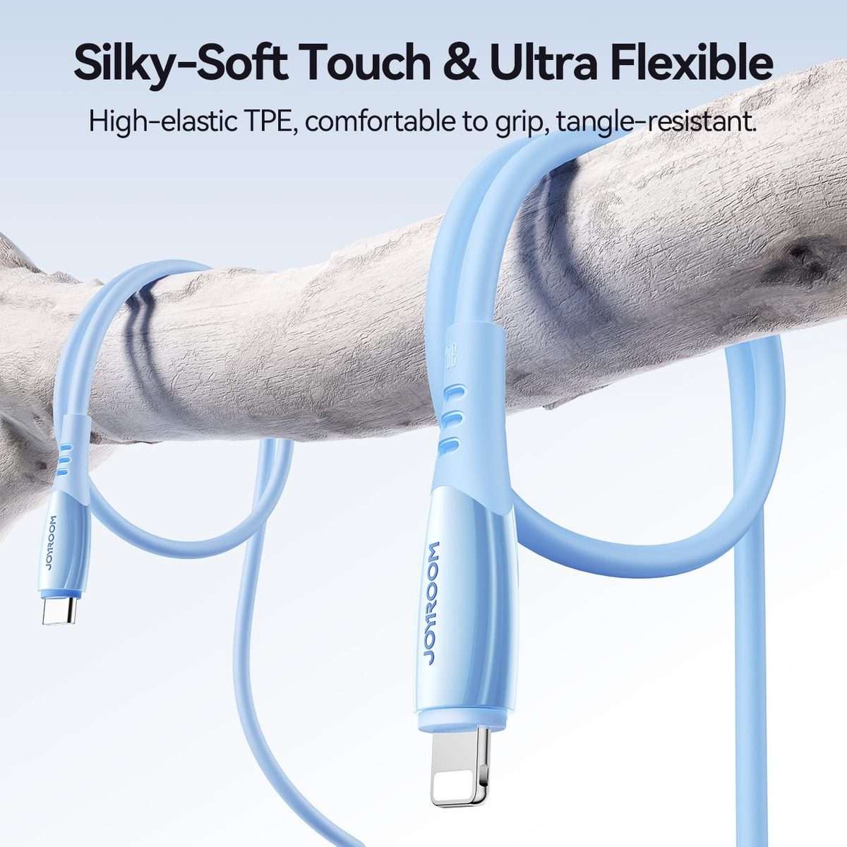 JOYROOM S-A59 Vibrant Series 30W Type-C to 8 Pin Fast Charging Data Cable, Length:1.2m(Blue)