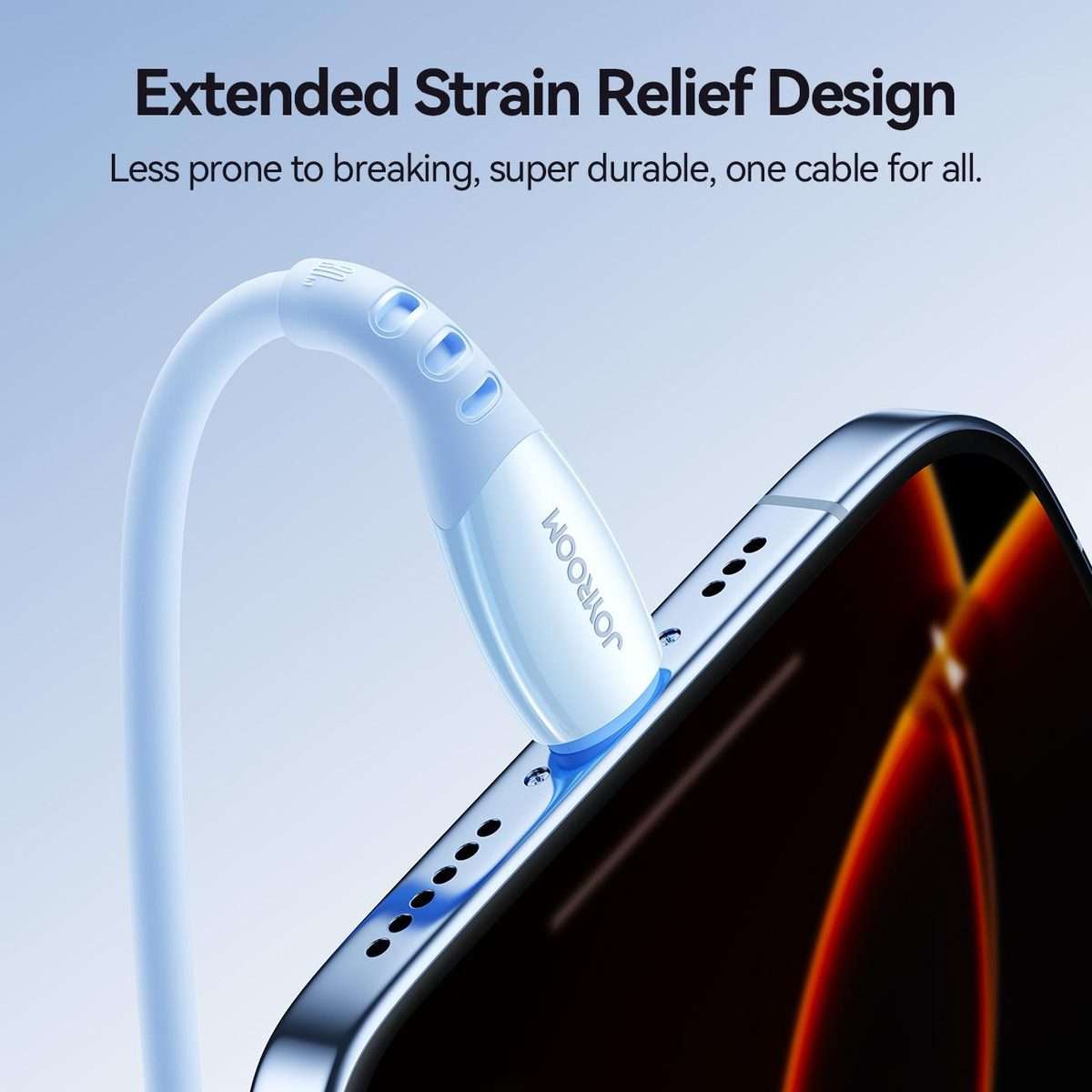 JOYROOM S-A59 Vibrant Series 30W Type-C to 8 Pin Fast Charging Data Cable, Length:1.2m(Blue)