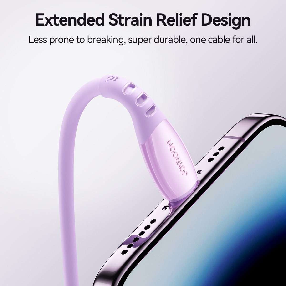 JOYROOM S-A59 Vibrant Series 30W Type-C to 8 Pin Fast Charging Data Cable, Length:1.2m(Purple)