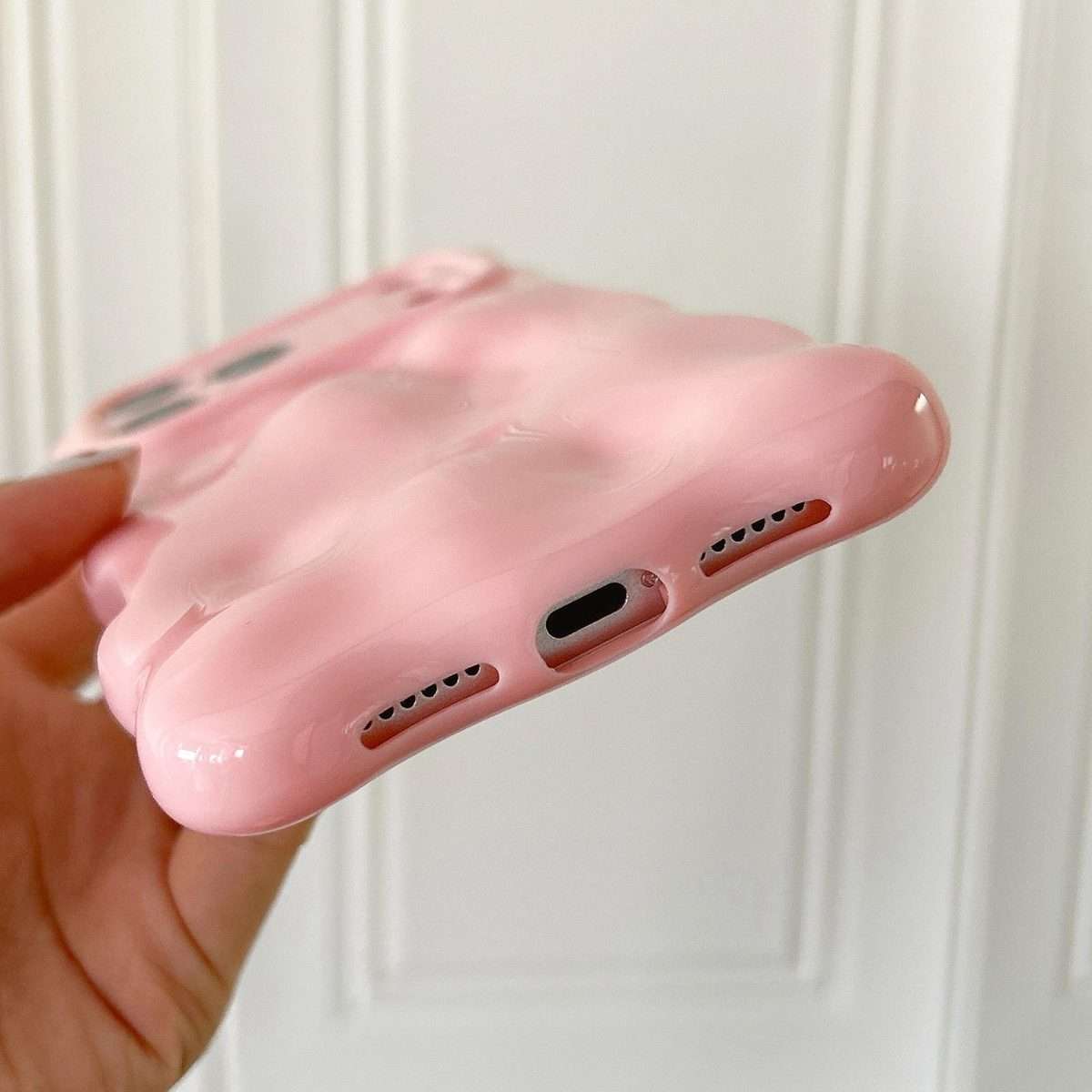 For iPhone 12 Pro Max Cloud-Style TPU Shockroof Phone Case(Milky White)
