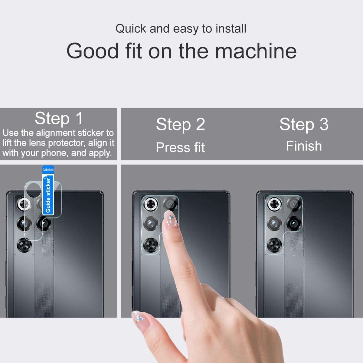For ZTE RedMagic 11 Pro/11 Pro+ IMAK Rear Camera Lens Glass Film Thin Version
