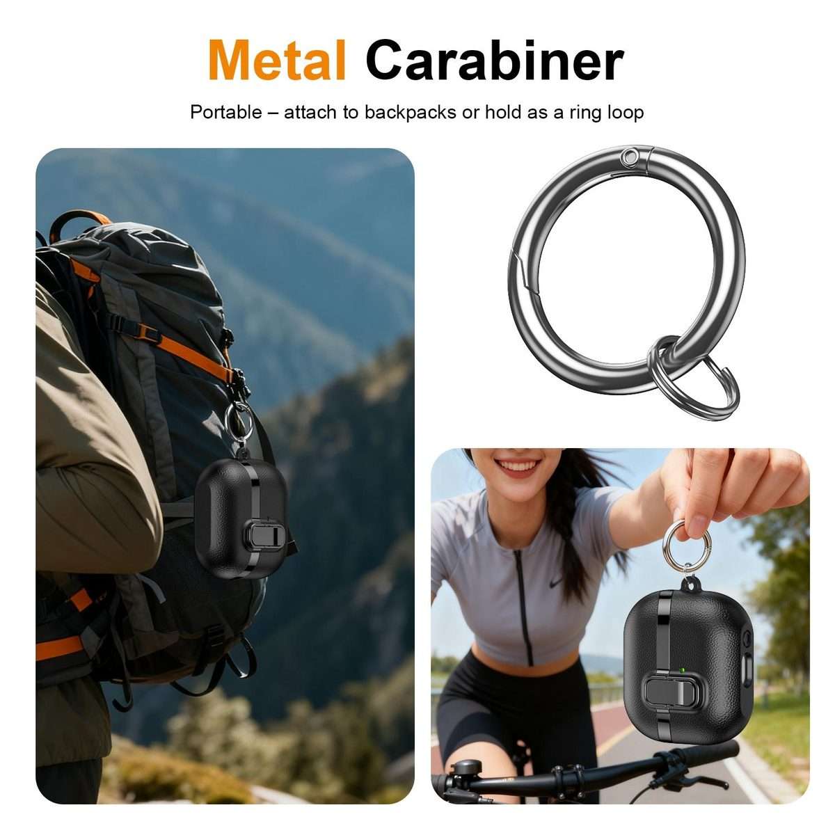 For Samsung Galaxy Buds3 Electroplated Leather Texture Wireless Earphones Protective C ... (Black)