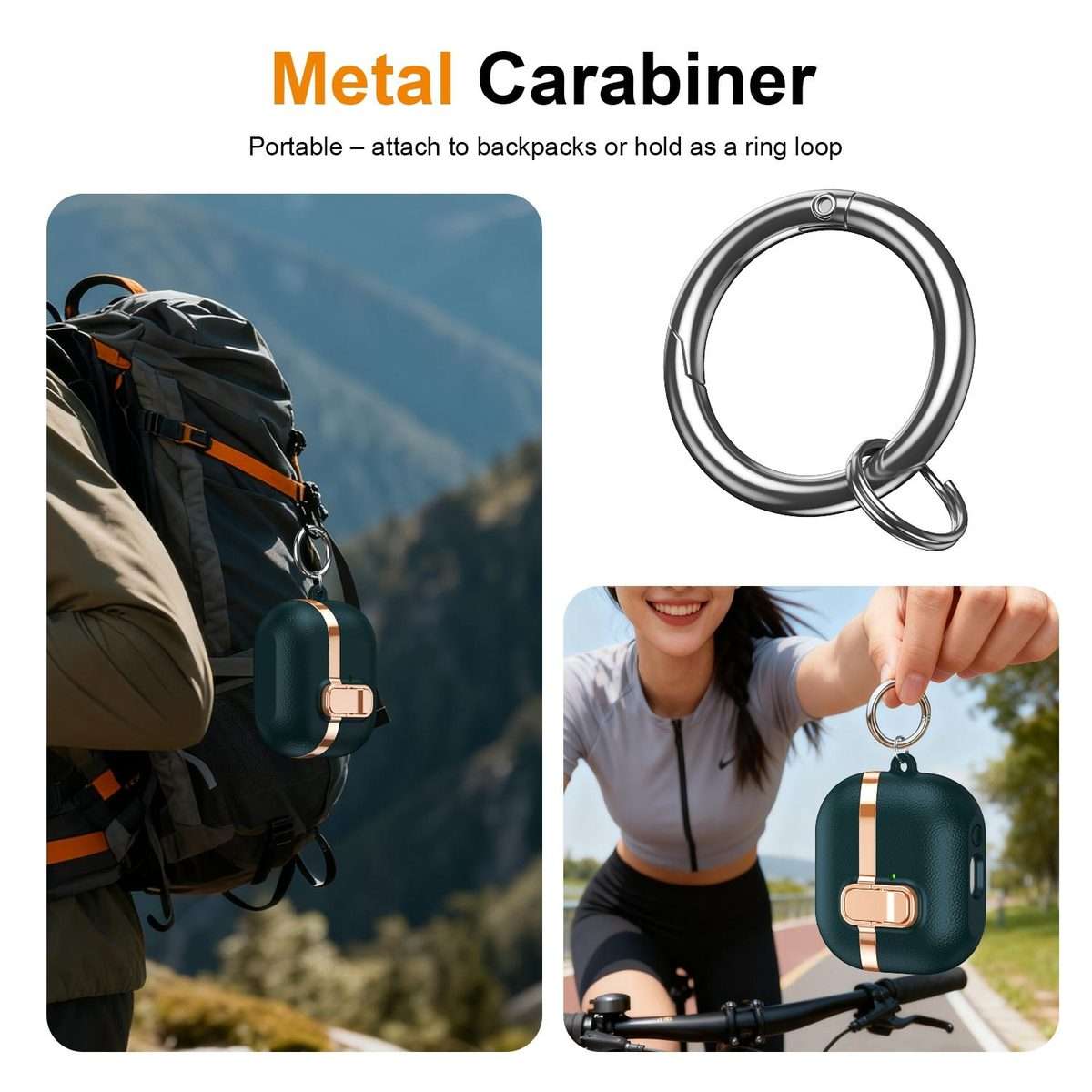 For Samsung Galaxy Buds3 Electroplated Leather Texture Wireless Earphones Protect ... (Dark Green)