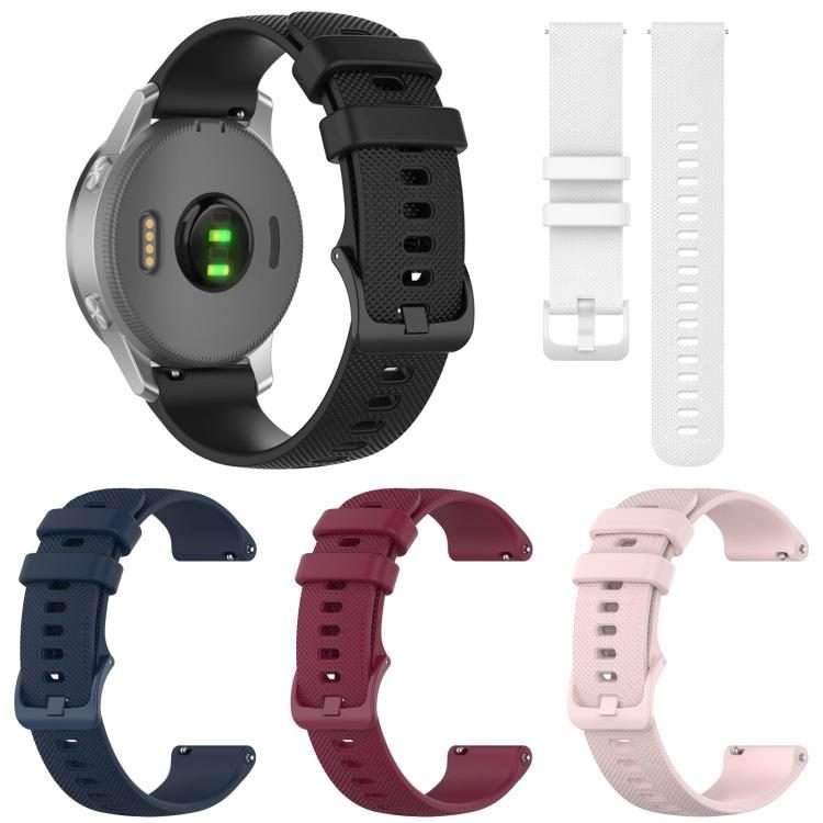 18mm 5 Pack xDfind Small Plaid Solid Color Silicone Watch Band