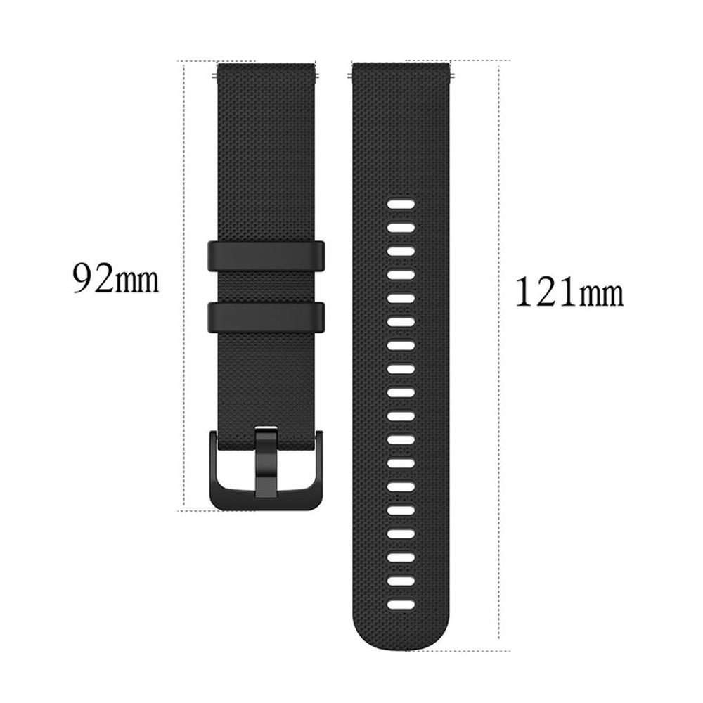 18mm 5 Pack xDfind Small Plaid Solid Color Silicone Watch Band