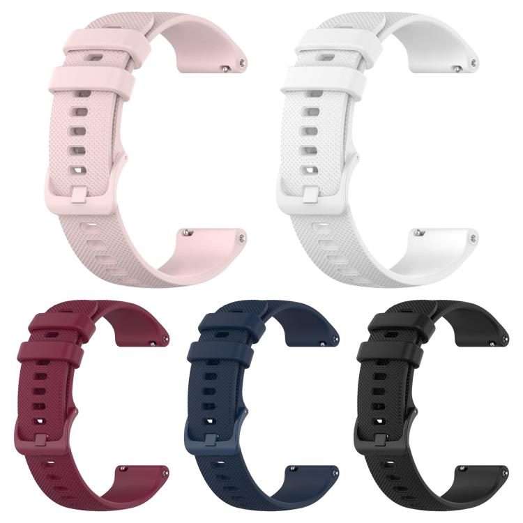 20mm 5 Pack xDfind Small Plaid Solid Color Silicone Watch Band