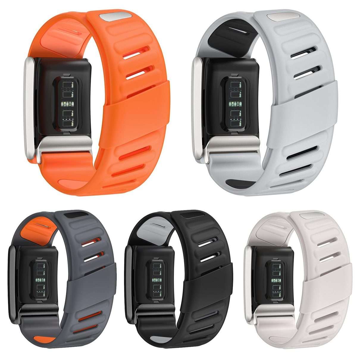 For WHOOP 5.0 5 Pack xDfind Silicone Sports Watch Band