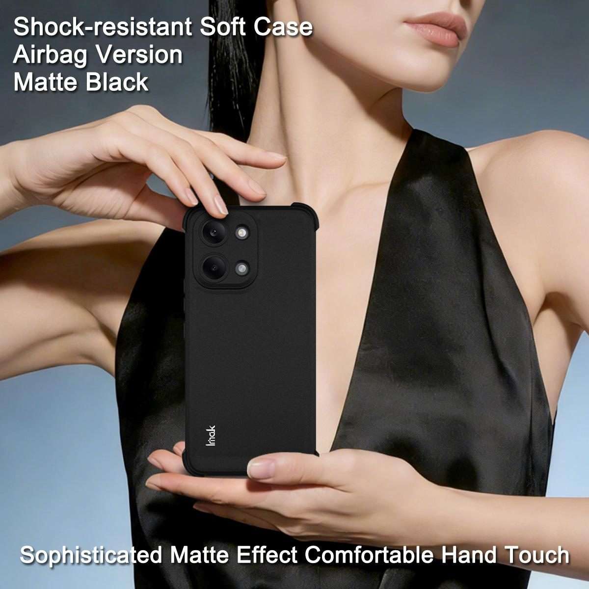 For Redmi Turbo 5 Max 5G/Poco X8 Pro Max 5G imak Shockproof Airbag TPU Phone Case(Matte Black)