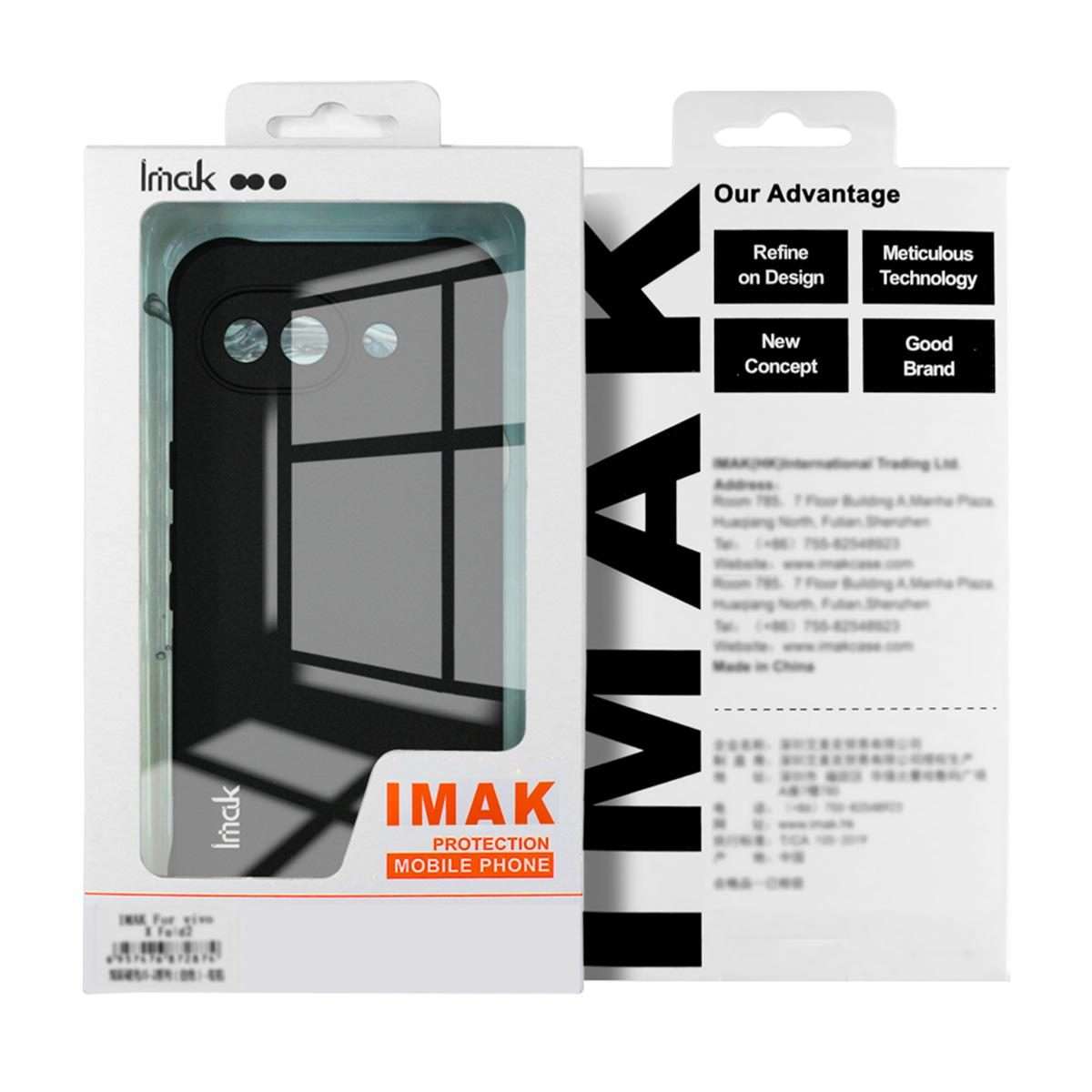 For Redmi Note 15 Pro 4G Global 163.2mm imak Shockproof Airbag TPU Phone Case(Matte Black)