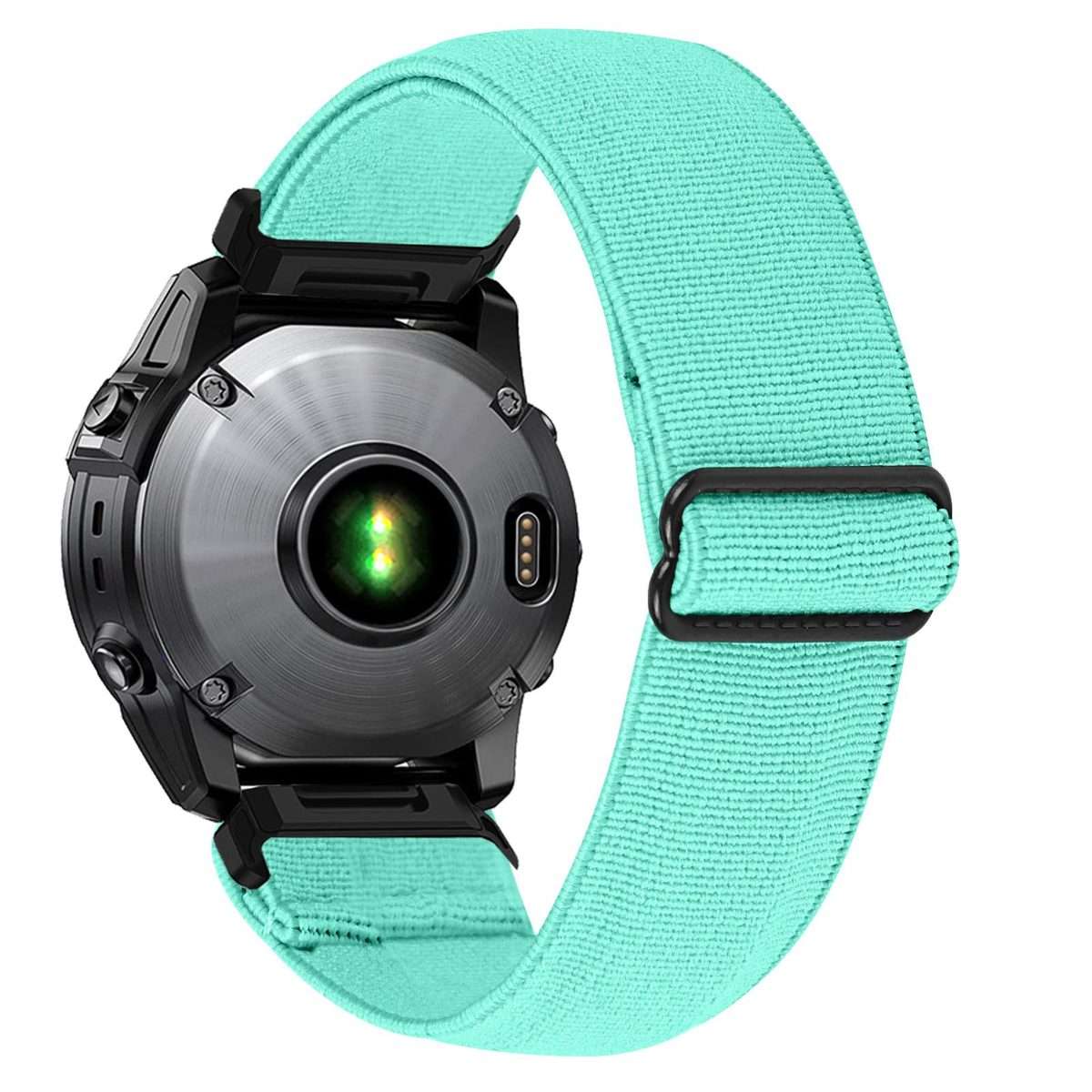 For Garmin 26mm Solid Color Elastic Nylon Watch Band(Mint Green)