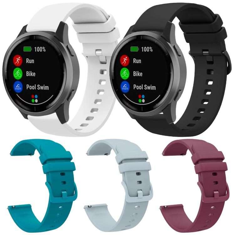 22mm 5 Pack xDfind Flat Pure Color Silicone Watch Band