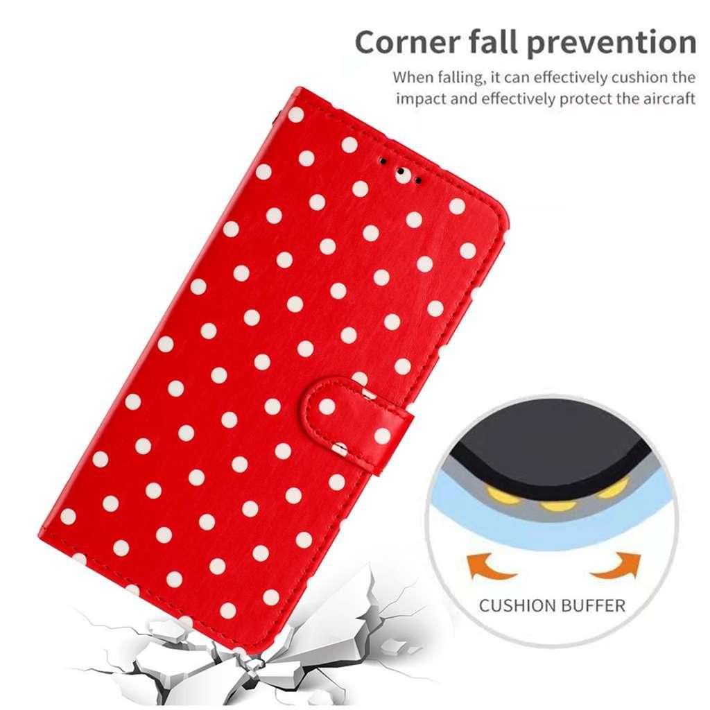 For Xiaomi 15S Pro Small Dots Pattern Vegan Leather Phone Case(Red)