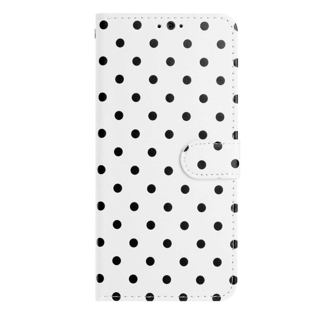 For Xiaomi 15S Pro Small Dots Pattern Vegan Leather Phone Case(White)