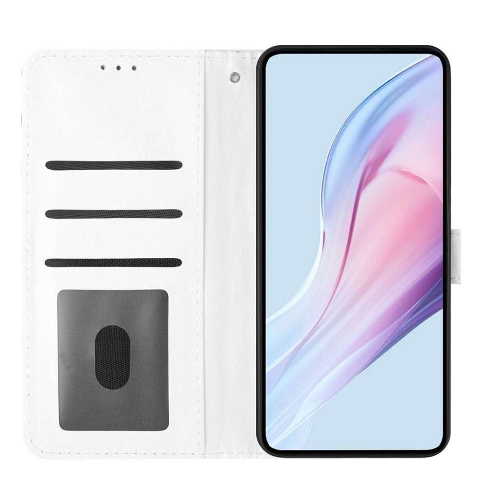 For Xiaomi 15S Pro Small Dots Pattern Vegan Leather Phone Case(White)