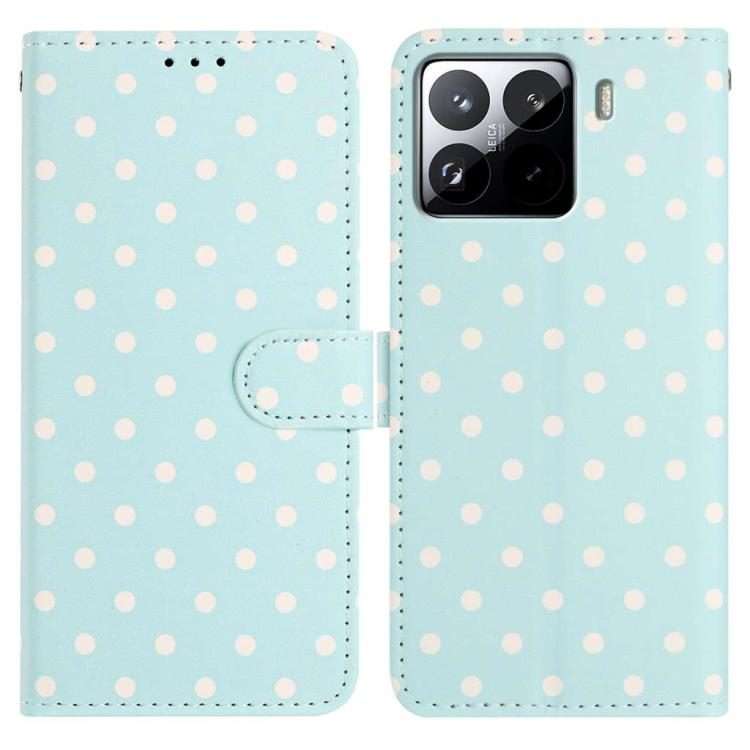 For Xiaomi 15S Pro Small Dots Pattern Vegan Leather Phone Case(Light Blue)