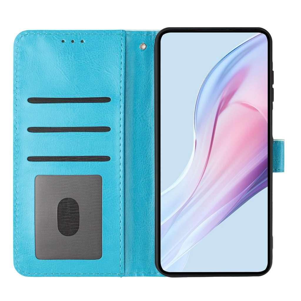 For Xiaomi 15S Pro Small Dots Pattern Vegan Leather Phone Case(Light Blue)
