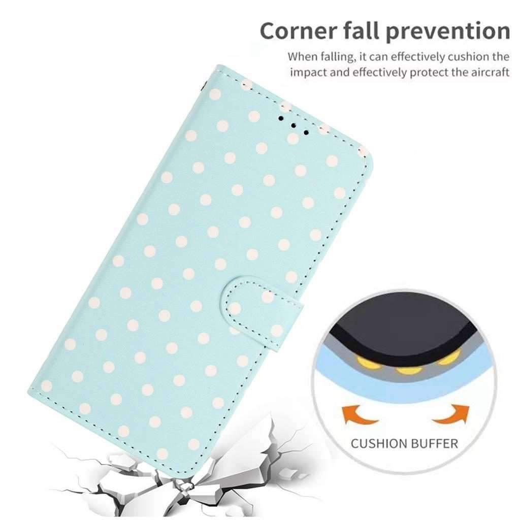 For Xiaomi 15S Pro Small Dots Pattern Vegan Leather Phone Case(Light Blue)