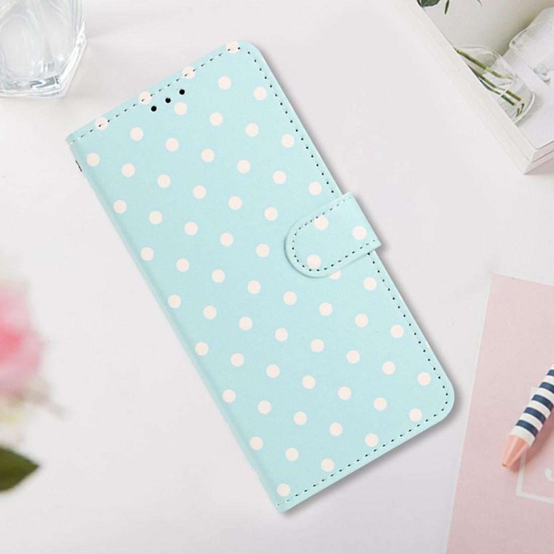 For Xiaomi 15S Pro Small Dots Pattern Vegan Leather Phone Case(Light Blue)