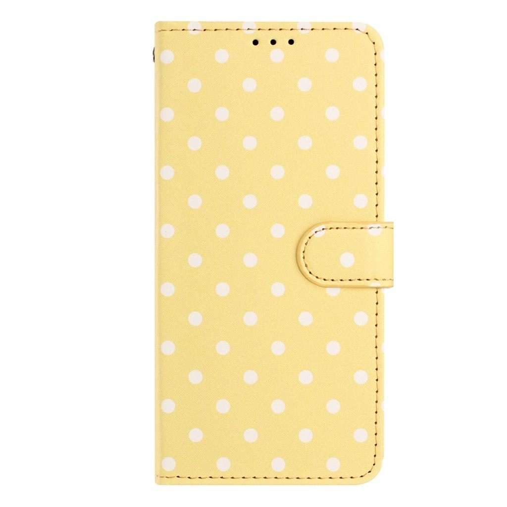 For Xiaomi 15S Pro Small Dots Pattern Vegan Leather Phone Case(Yellow)