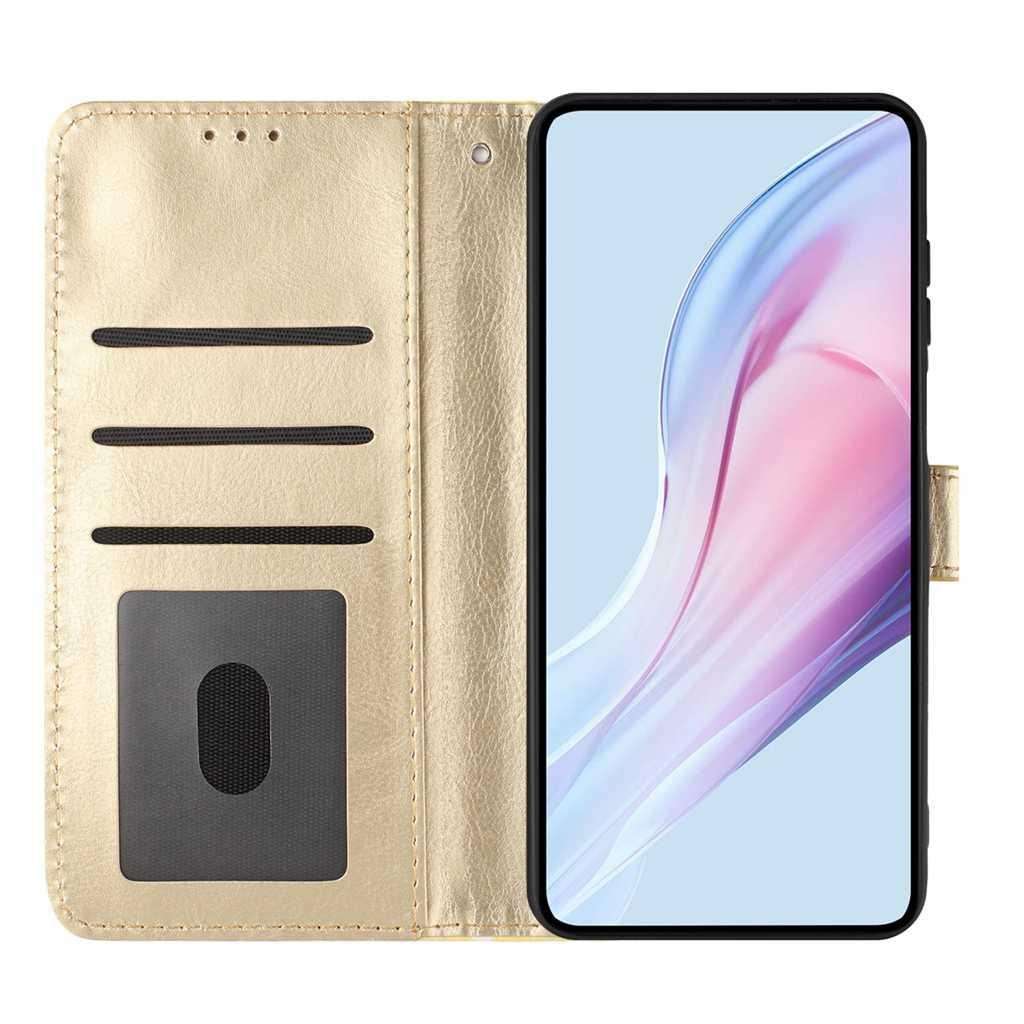 For Xiaomi 15S Pro Small Dots Pattern Vegan Leather Phone Case(Yellow)