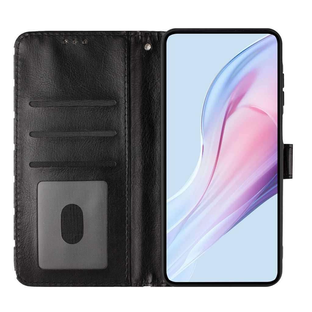 For Xiaomi 15S Pro Small Dots Pattern Vegan Leather Phone Case(Black)
