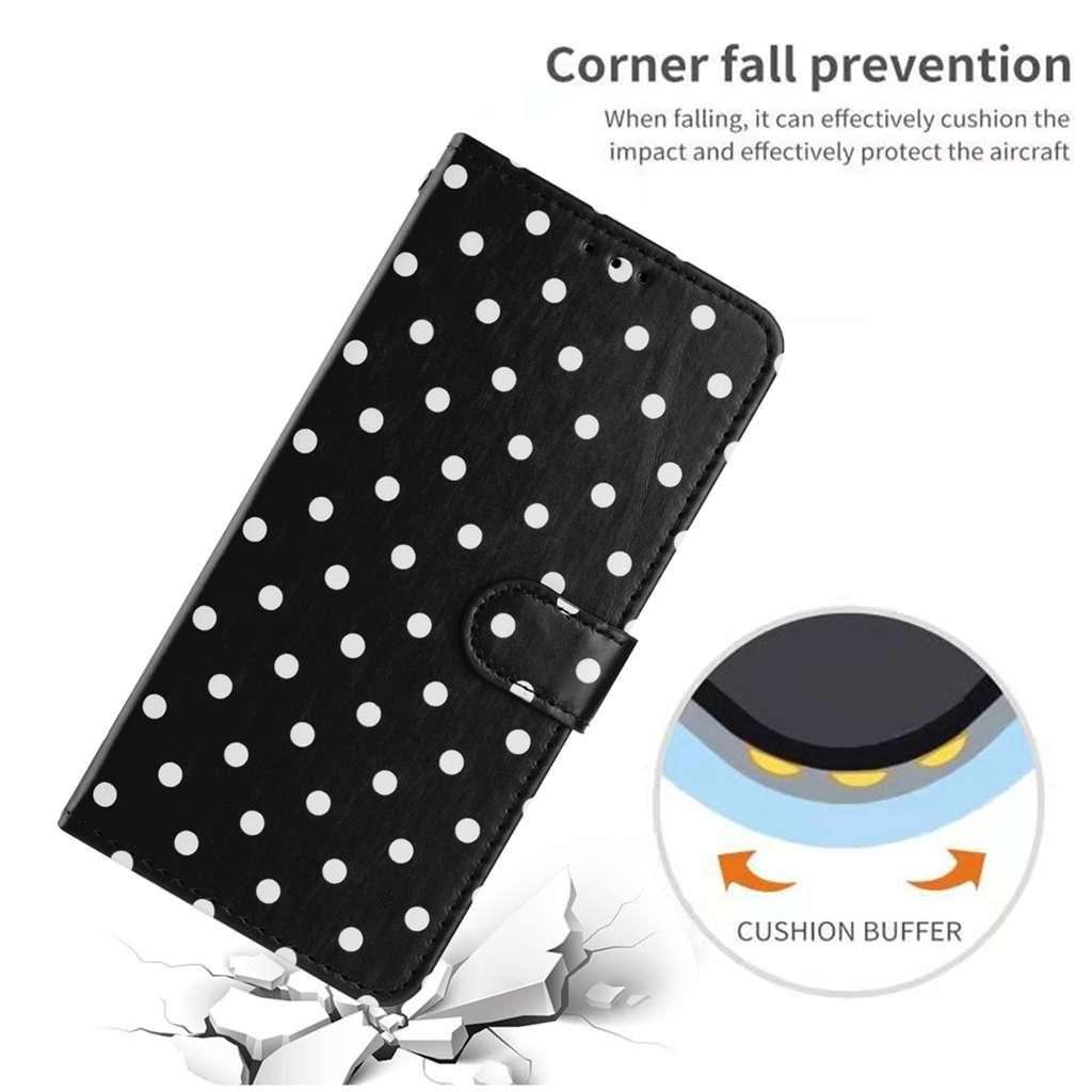 For Xiaomi 15S Pro Small Dots Pattern Vegan Leather Phone Case(Black)