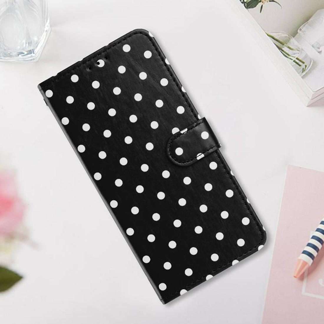 For Xiaomi 15S Pro Small Dots Pattern Vegan Leather Phone Case(Black)