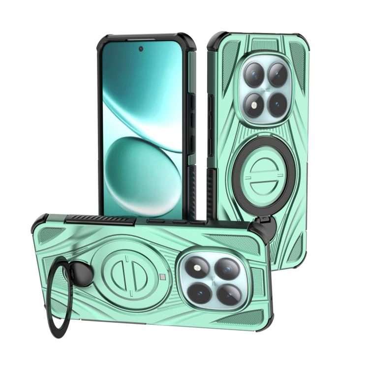 For Redmi Note 15 Pro+ 5G Global 163.3mm Star Ring Metallic Pivot Bracket Magnetic Pho ... (Green)