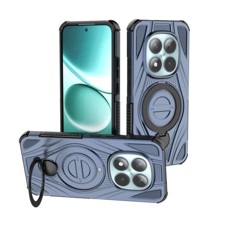For Redmi Note 15 Pro+ 5G Global 163.3mm Star Ring Metallic Pivot Bracket Magnetic Phon ... (Blue)