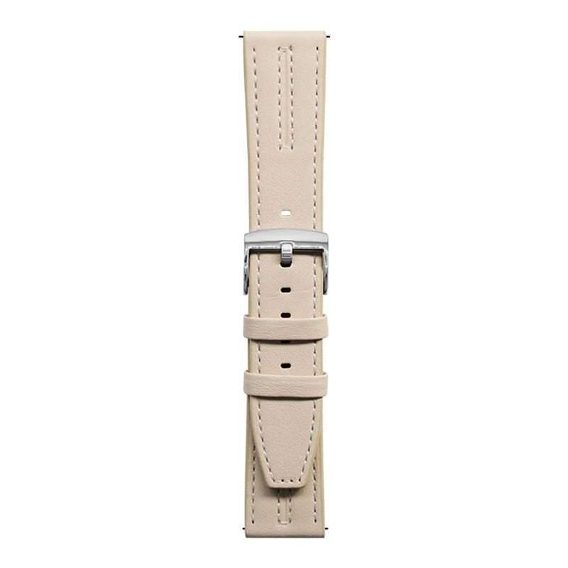 22mm xDfind Composite Cowhide Texture Vegan Leather Watch Band(Apricot)