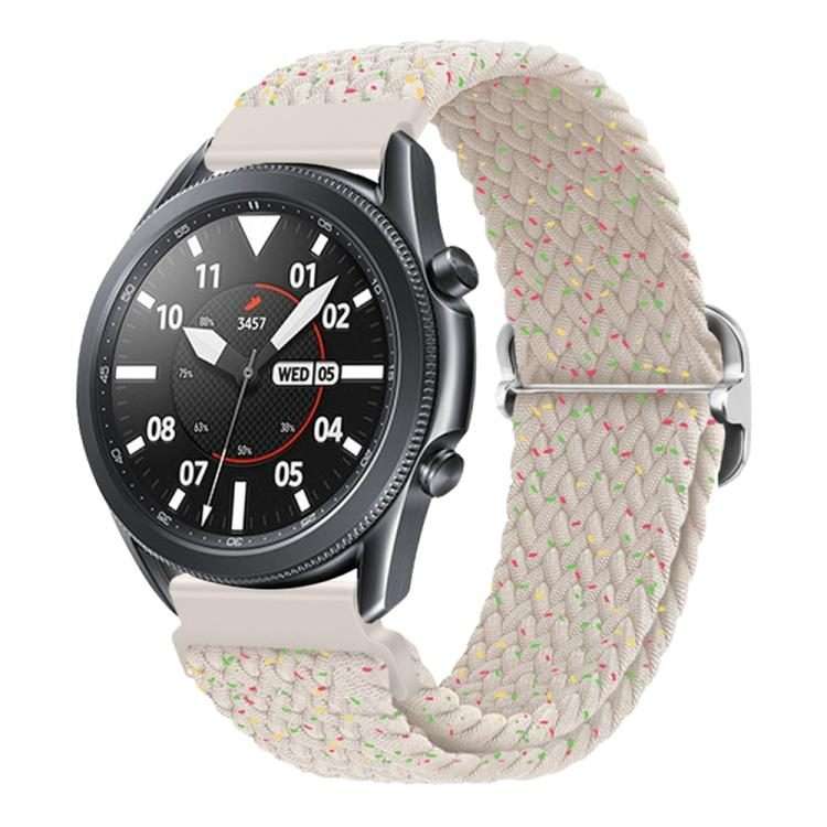 22mm xDfind Sliding Buckle Nylon Braided Watch Band(Starlight Dots)