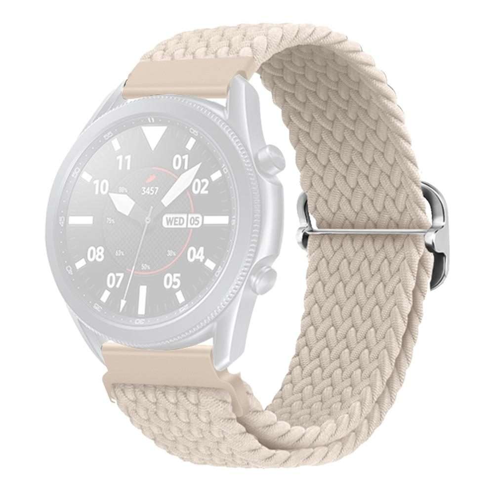 22mm xDfind Sliding Buckle Nylon Braided Watch Band(Starlight)
