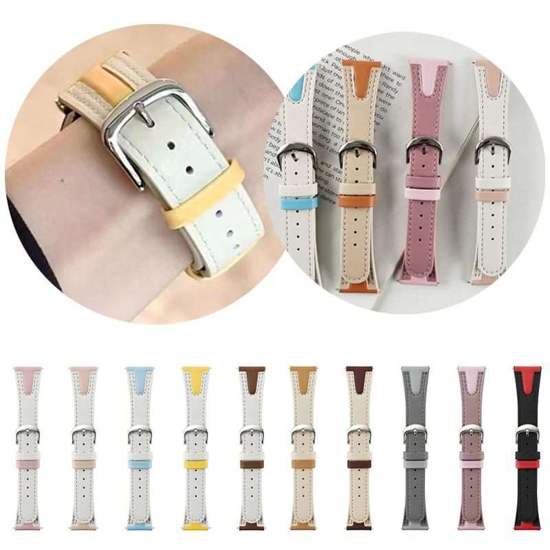 22mm xDfind Flat-head Jelly Vegan Leather Watch Band(Red)