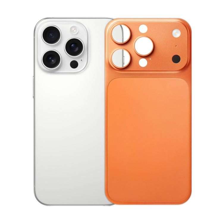 For iPhone 16 Pro Max Ultra-Thin Transforms into 17 Series Matte PET Back Cover(Orange)